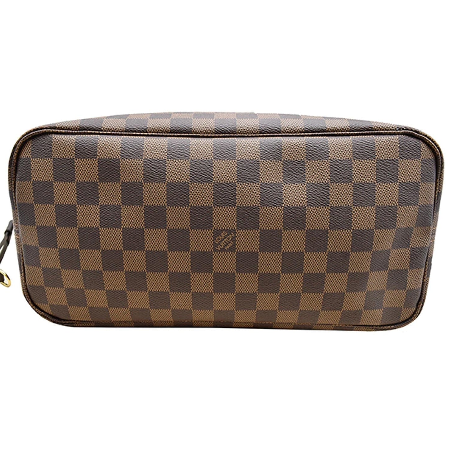 LOUIS VUITTON Neverfull MM Damier Ebene Tote Bag Rose Ballerine