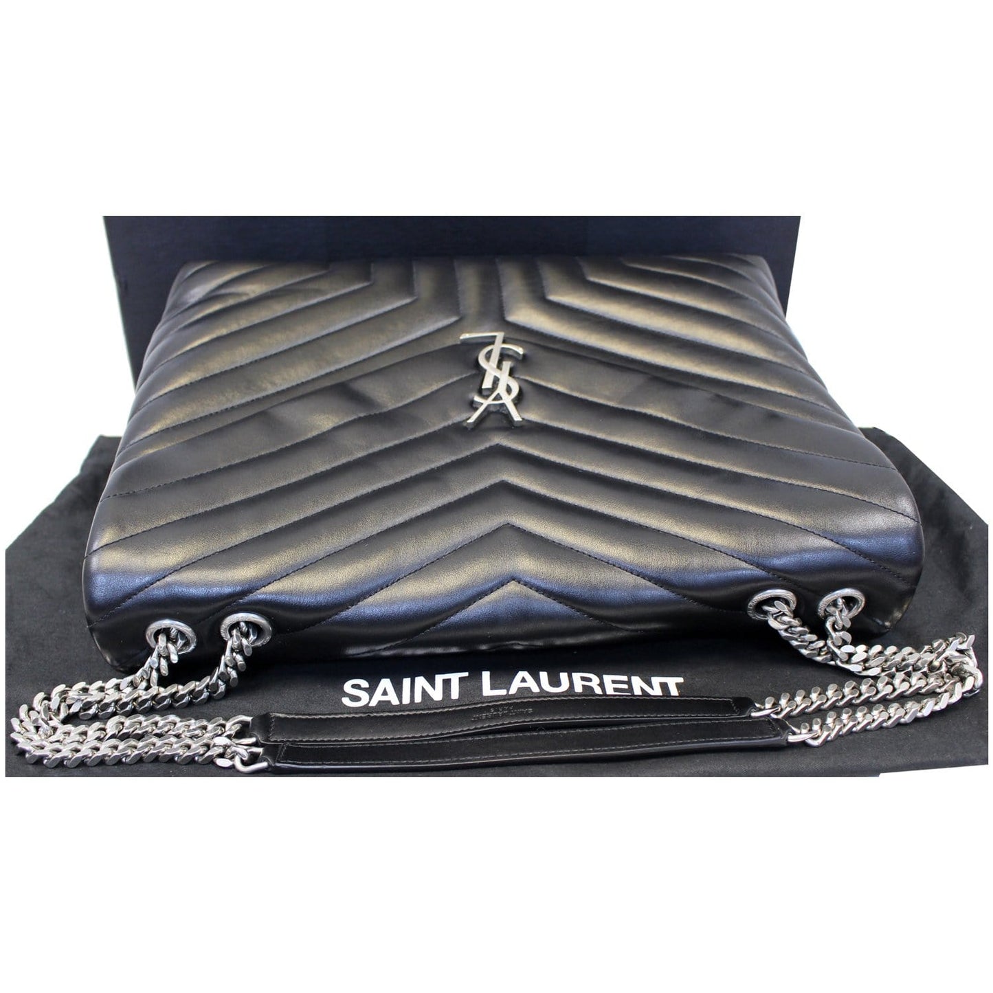 YVES SAINT LAURENT Large Loulou Calfskin Matelasse Chain Shoulder Bag