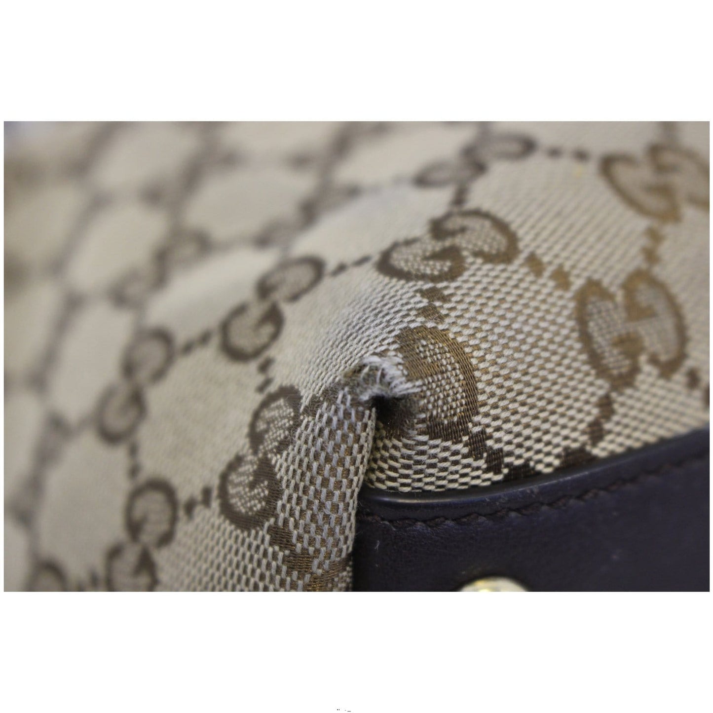 GUCCI New Britt Medium Monogram Canvas Tote Shoulder Bag