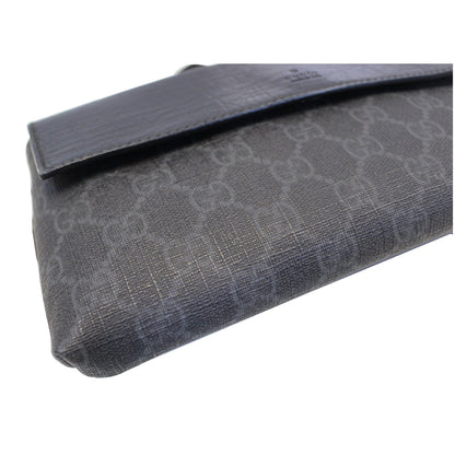 GUCCI GG Supreme Monogram Waist Bum Bag Black 161833