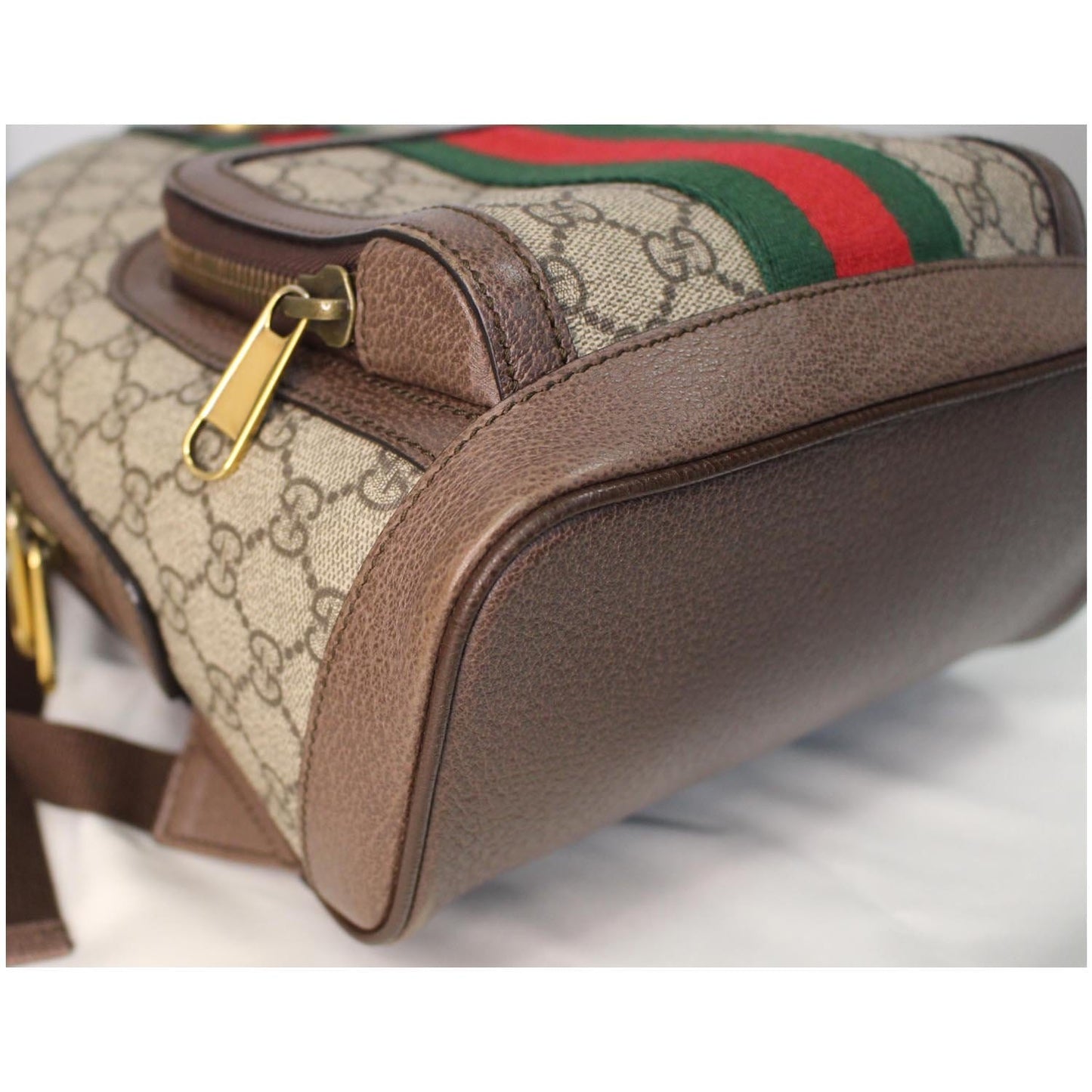 GUCCI Ophidia GG Small Web Backpack Beige 547965