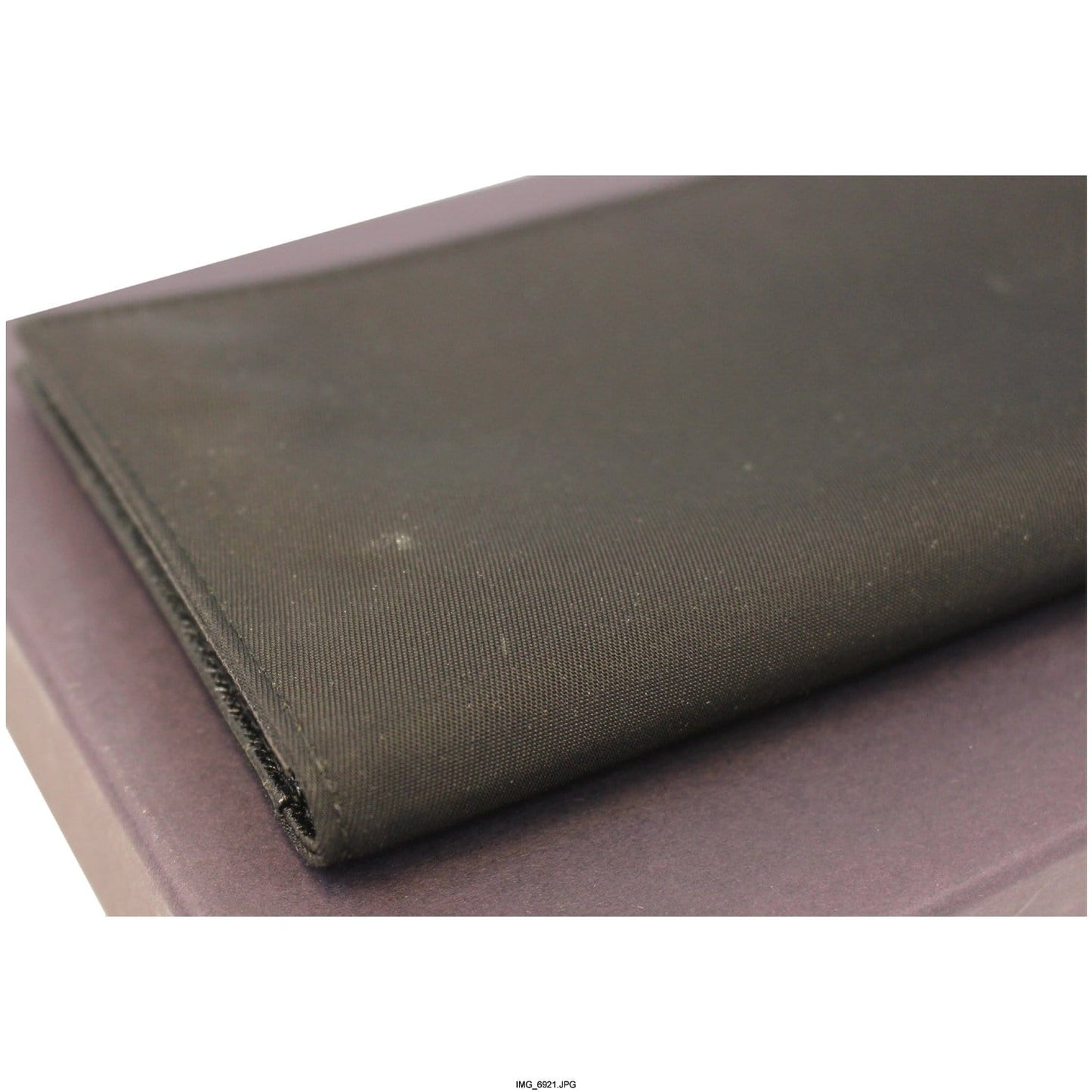 PRADA Black Nylon Checkbook Cover Wallet