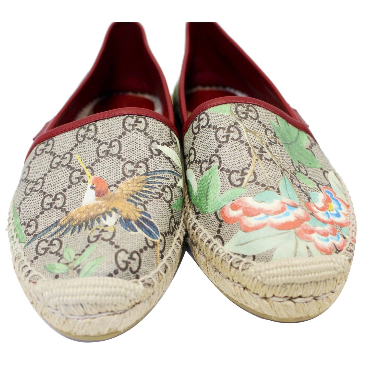 GUCCI GG Blooms Supreme Espadrille Flats Size 42