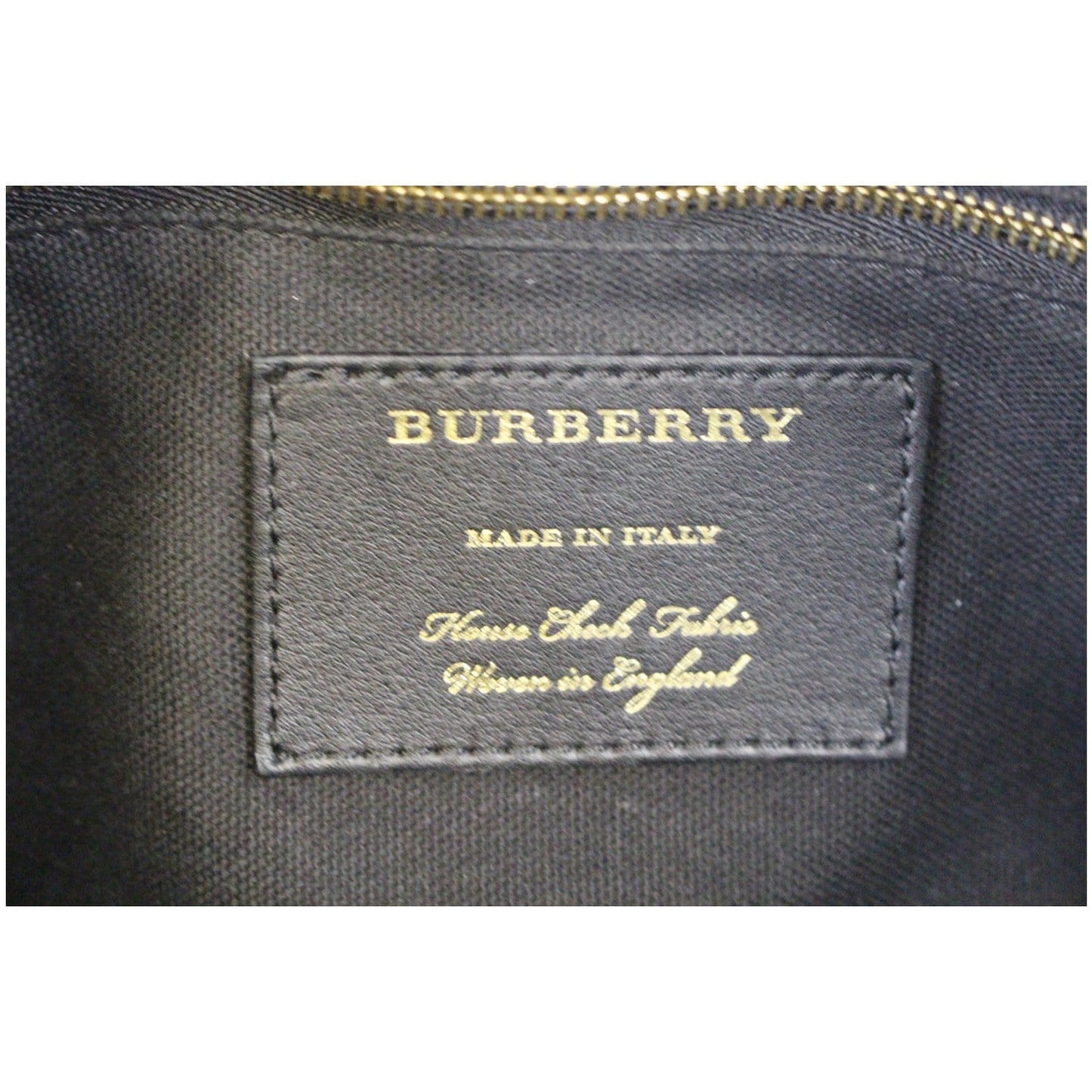 BURBERRY Alchester Medium House Check Satchel Bag Black/Beige