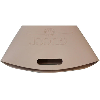 GUCCI Gomma Logo Rubber Tote Bag Pale Pink