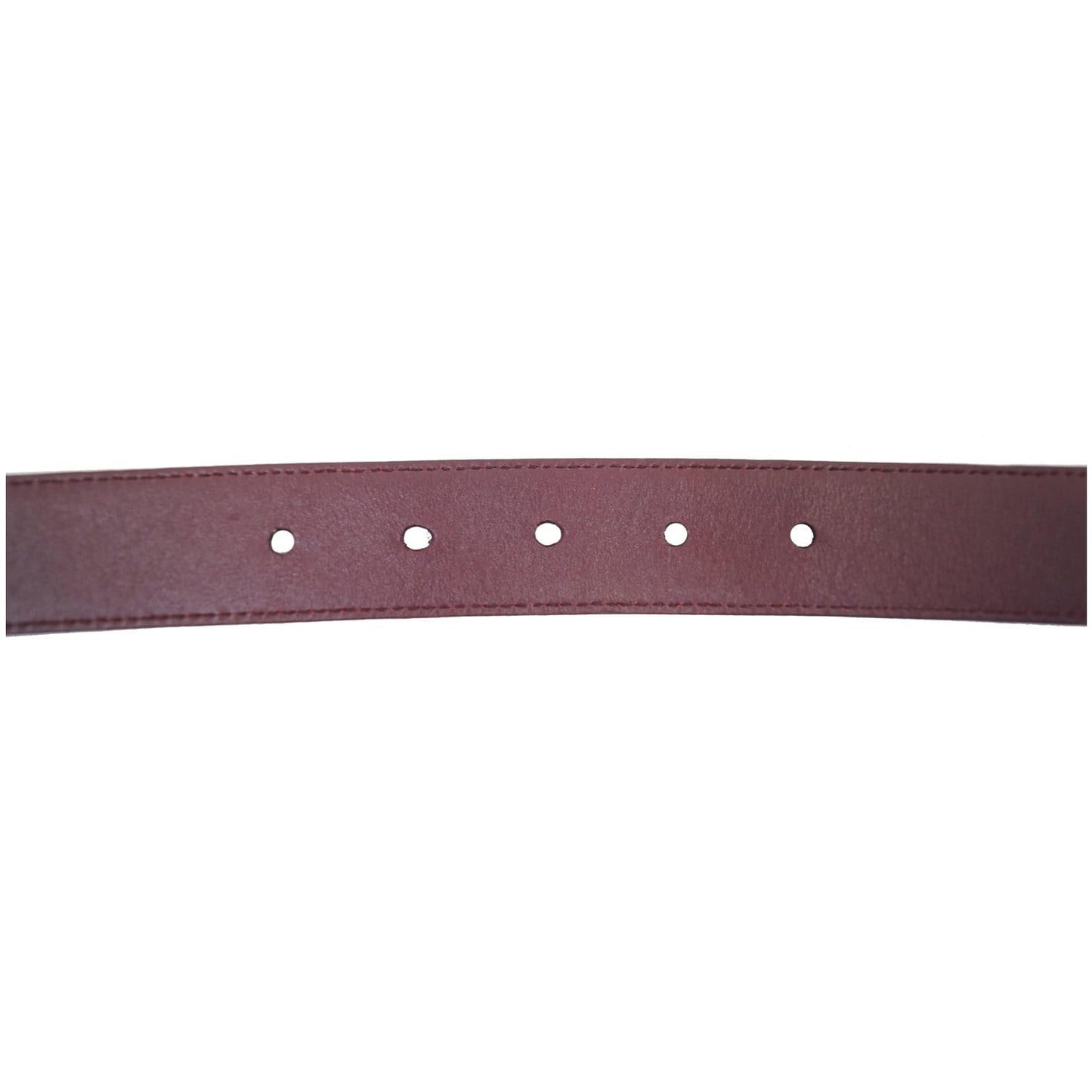 PRADA Saffiano Leather Logo Belt Red 34/85