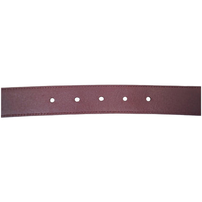 PRADA Saffiano Leather Logo Belt Red 34/85
