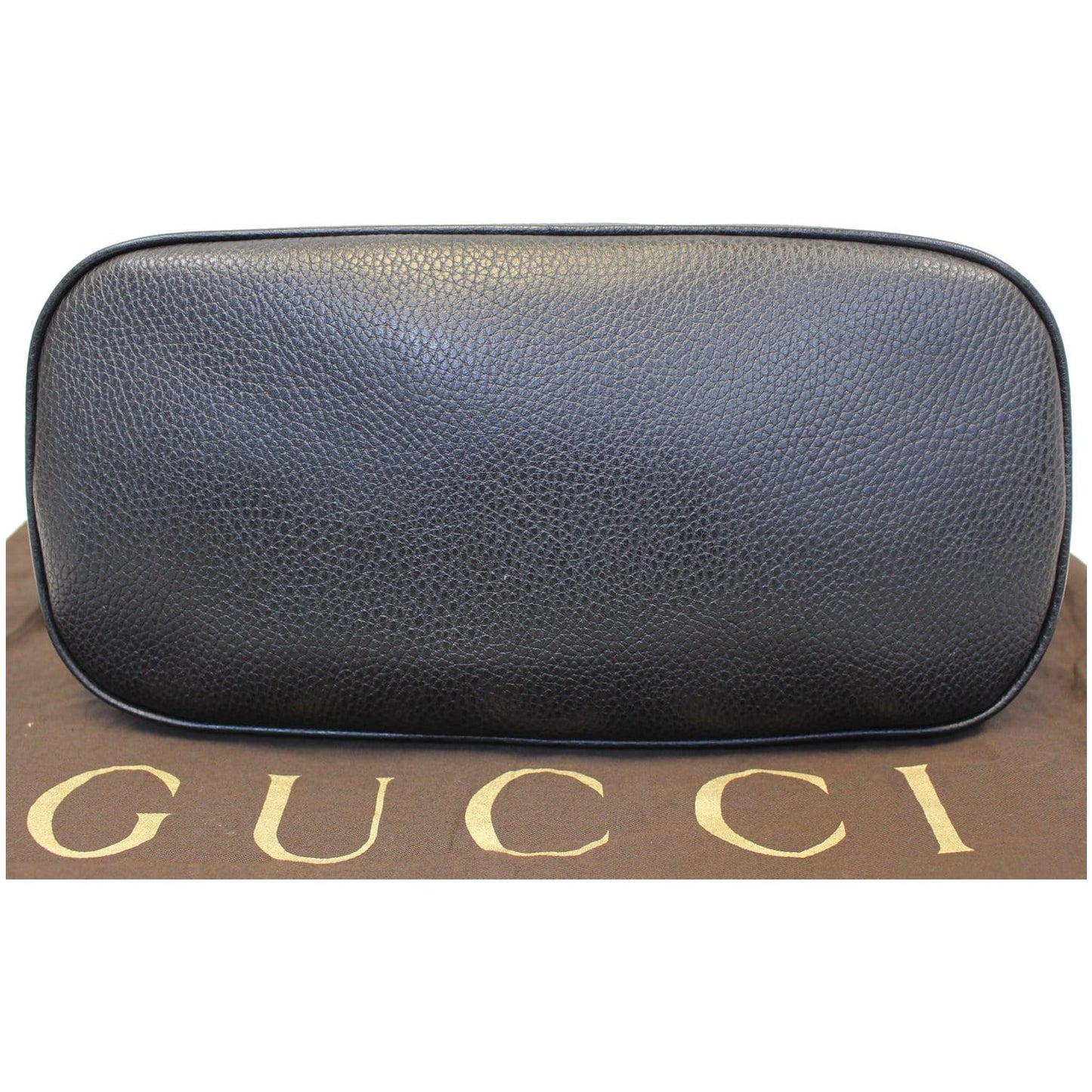 GUCCI Dome Leather Crossbody Bag Black 420023