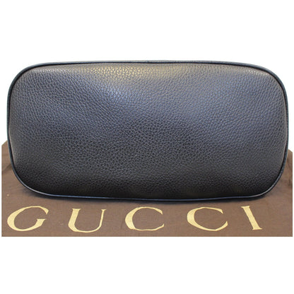 GUCCI Dome Leather Crossbody Bag Black 420023