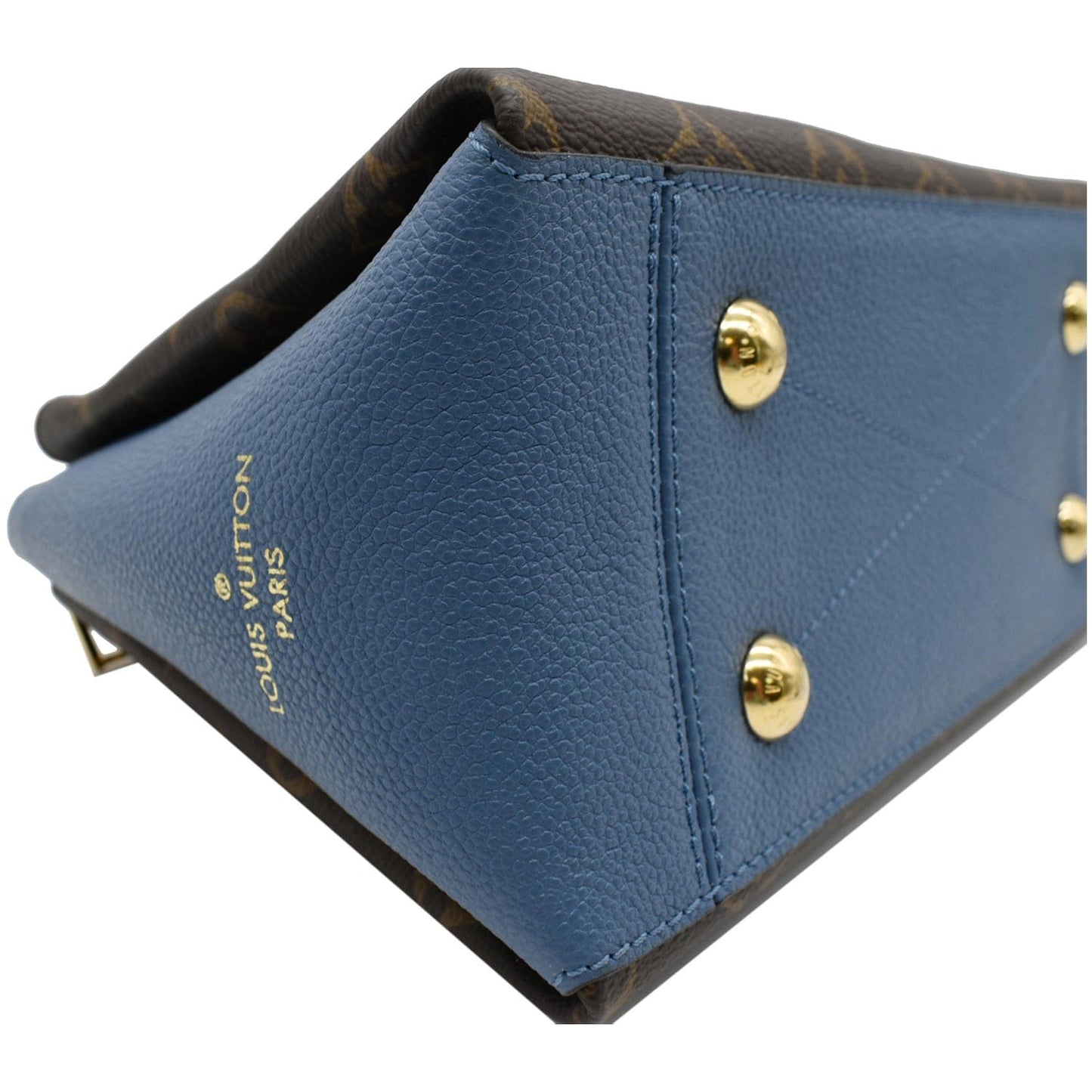 LOUIS VUITTON Surene BB Monogram Canvas Shoulder Bag Blue Jean