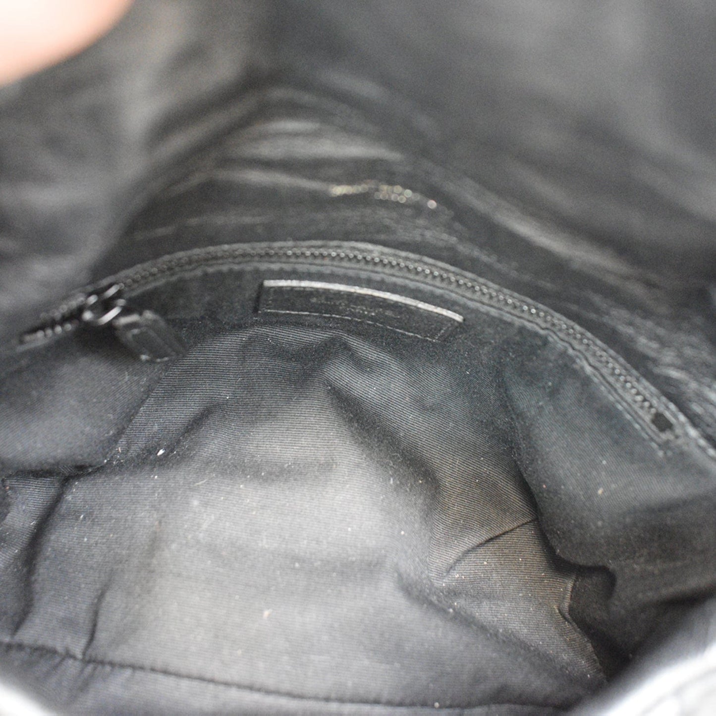 YVES SAINT LAURENT Small Loulou Puffer Quilted Lambskin Leather Crossbody Bag Black