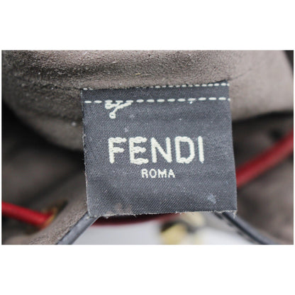 FENDI Mon Tresor Drawstring FF Canvas Bucket Bag Multicolor