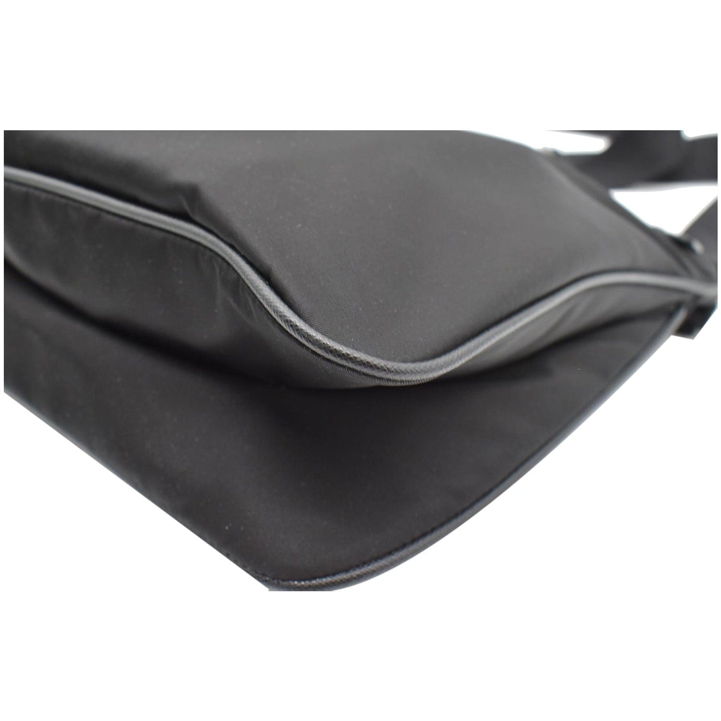 PRADA Re-Nylon Saffiano leather Crossbody Bag Black