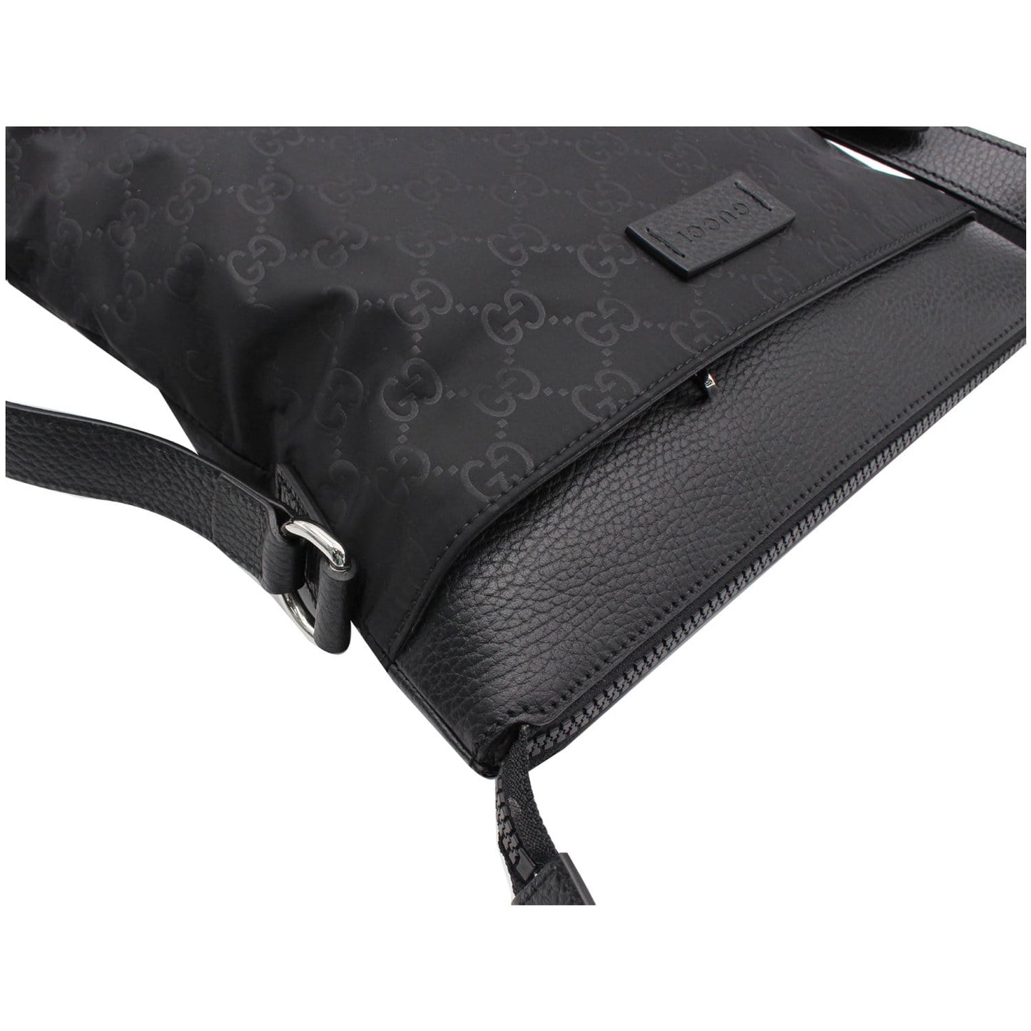 GUCCI GG Monogram Nylon Small Messenger Bag Black 510342