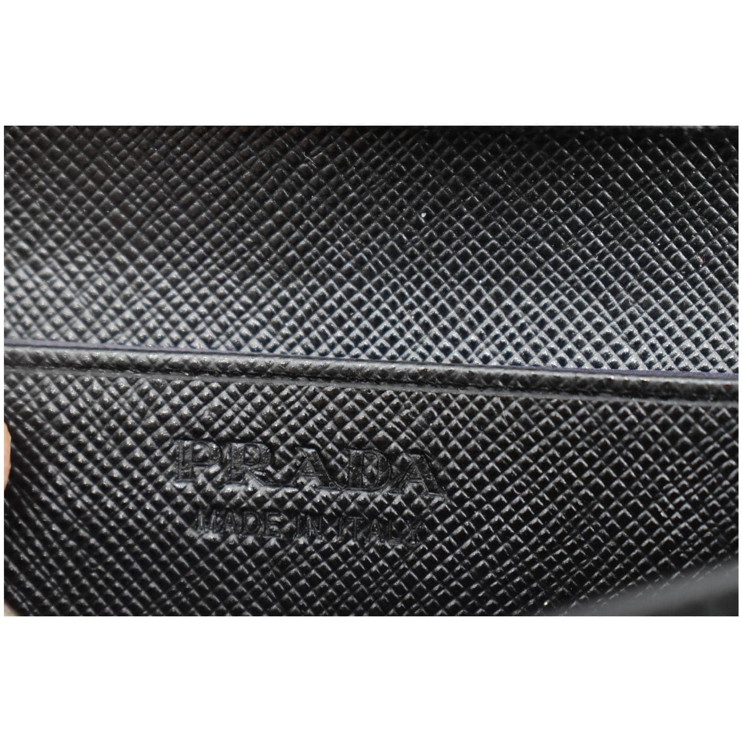 PRADA Saffiano Leather Active Card Holder Wallet Black- 15% OFF