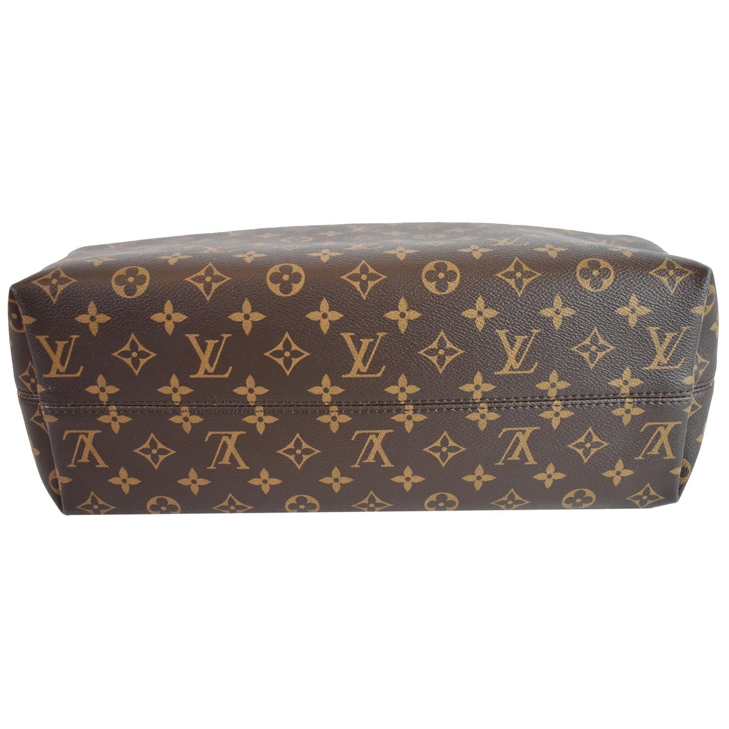 LOUIS VUITTON Graceful MM Monogram Canvas Shoulder Bag Brown