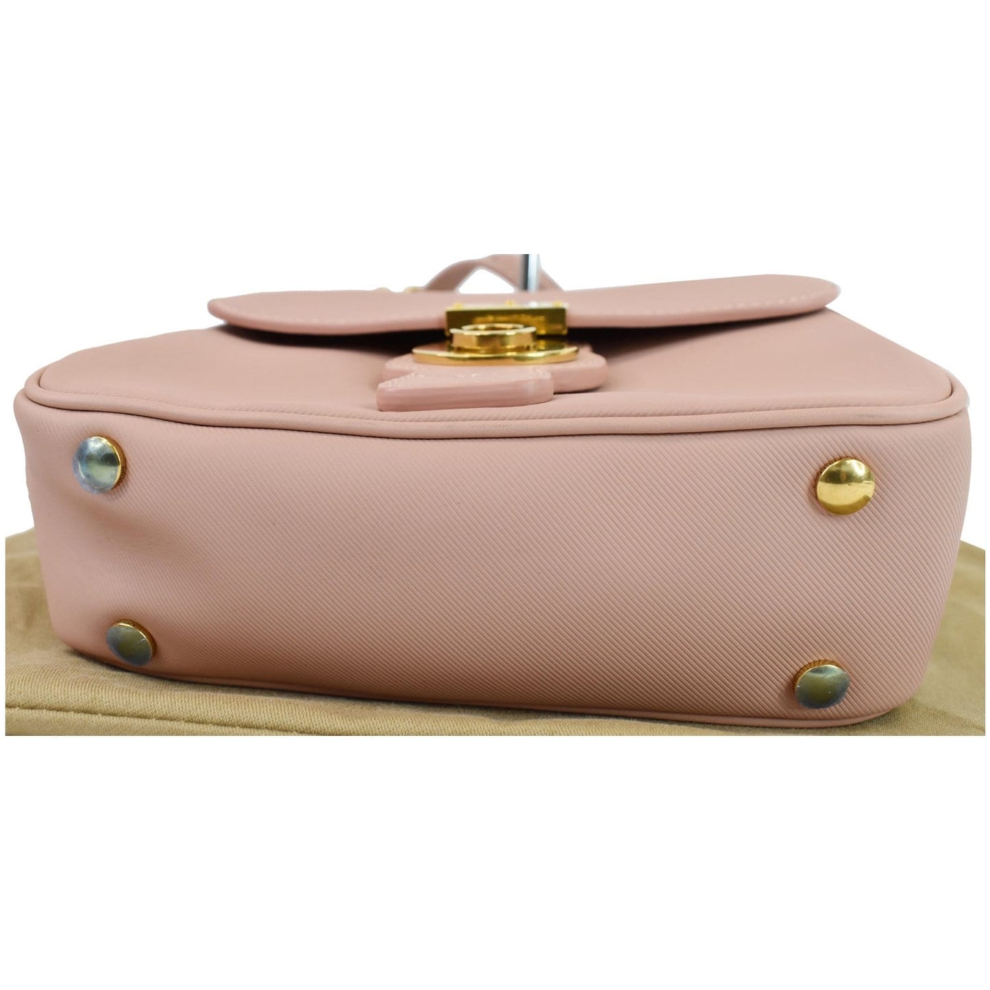 BURBERRY Trench Small DK88 Top Handle Crossbody Bag Ash Rose