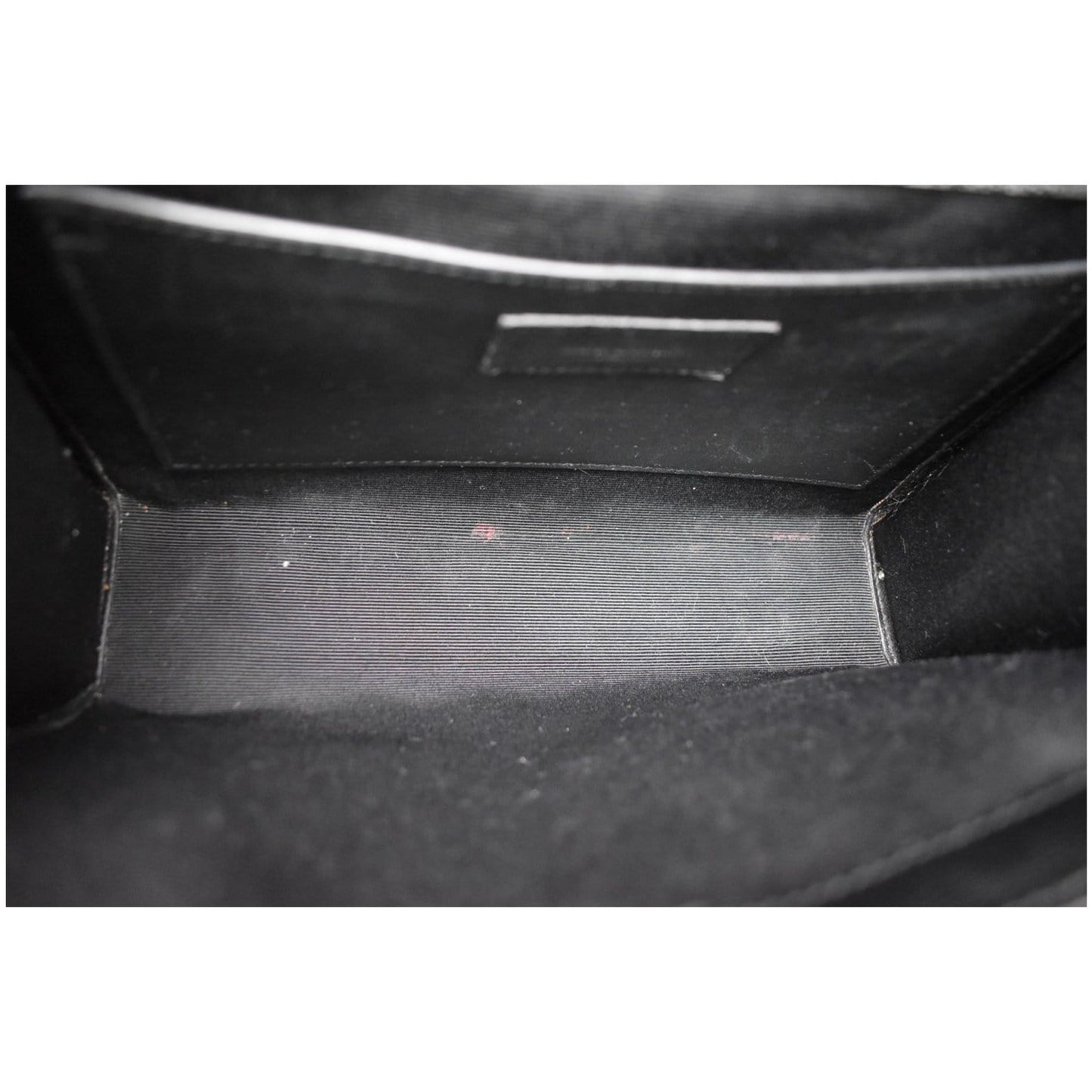 YVES SAINT LAURENT Envelope Mix Matelassé Chain Medium Leather Crossbody Bag Black