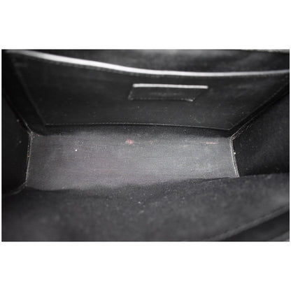 YVES SAINT LAURENT Envelope Mix Matelassé Chain Medium Leather Crossbody Bag Black