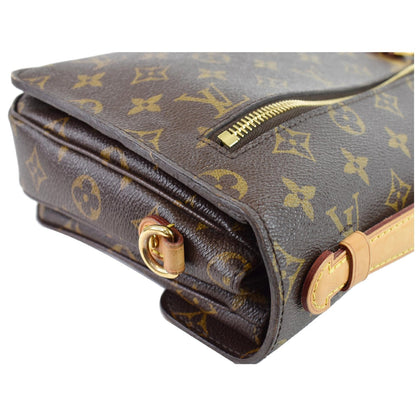 LOUIS VUITTON  Metis Pochette Monogram Canvas Crossbody Bag Brown