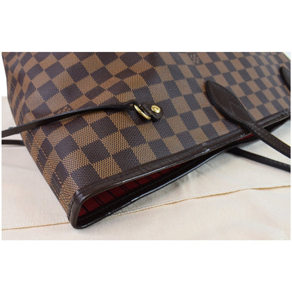 LOUIS VUITTON Neverfull GM Damier Ebene Shoulder Bag Brown