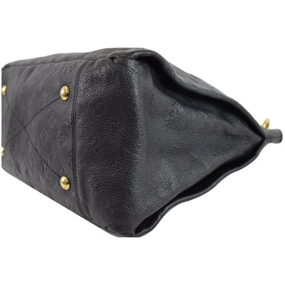 LOUIS VUITTON Artsy MM Empreinte Leather Shoulder Bag Navy