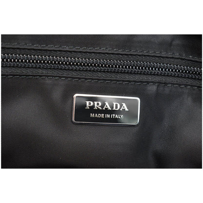 PRADA Large Padded Re-Nylon Shoulder Bag Black
