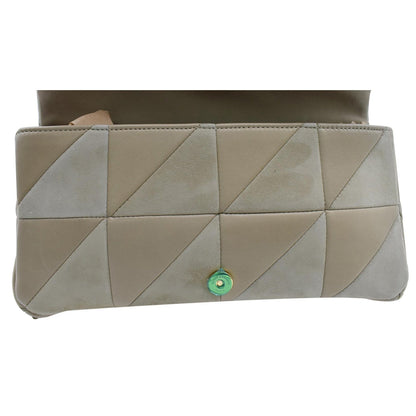 YVES SAINT LAURENT Jamie Suede Leather Shoulder Bag Sea Salt