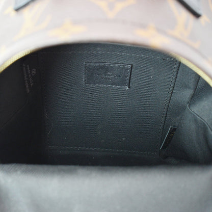 LOUIS VUITTON Palm Springs Mini Monogram Canvas Backpack Brown
