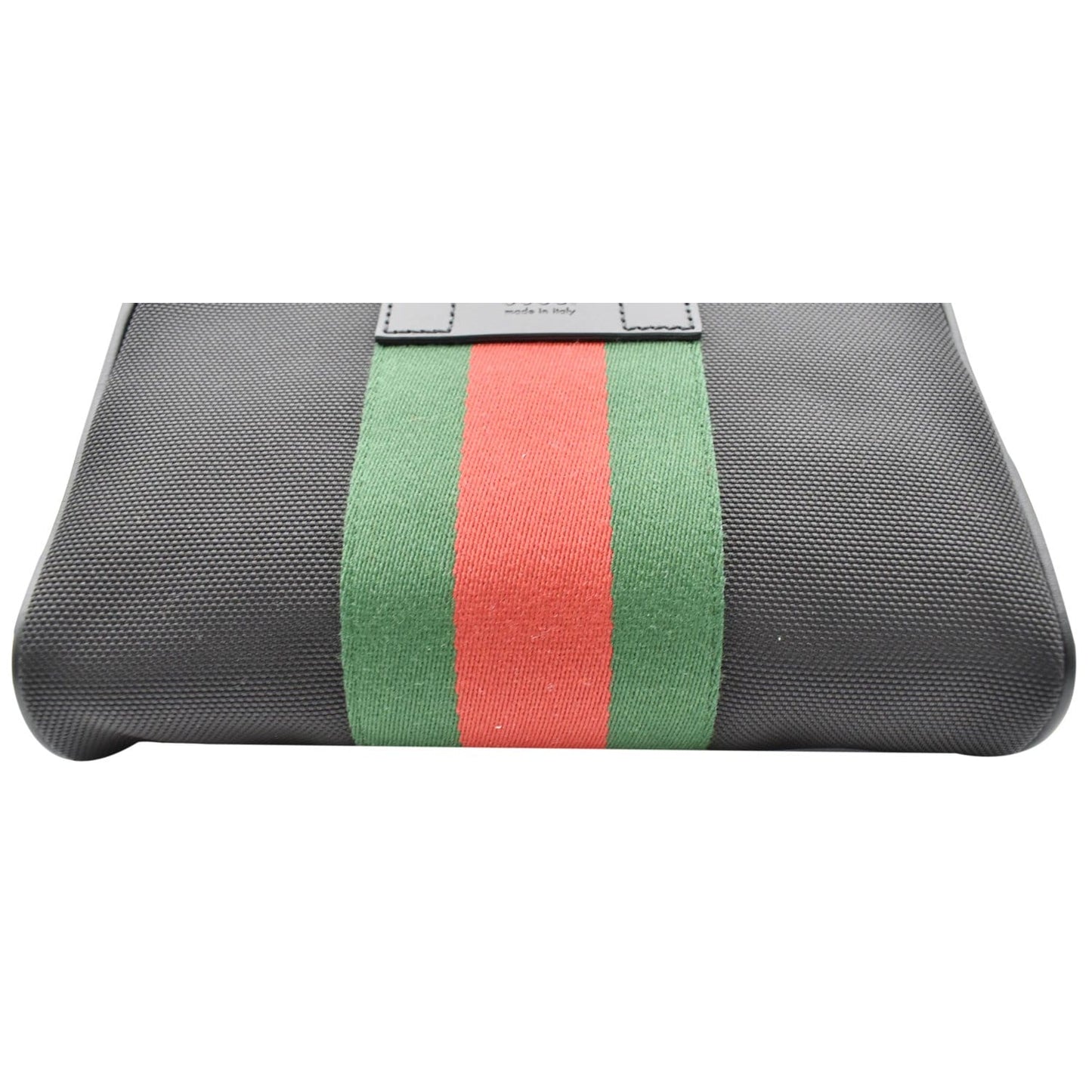GUCCI Web Monogram Canvas Slim Belt Bag Black 630919 - 25% OFF