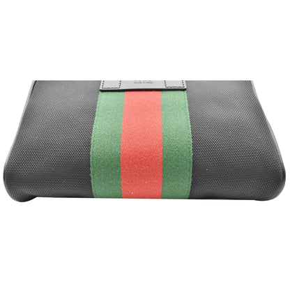 GUCCI Web Monogram Canvas Slim Belt Bag Black 630919 - 25% OFF