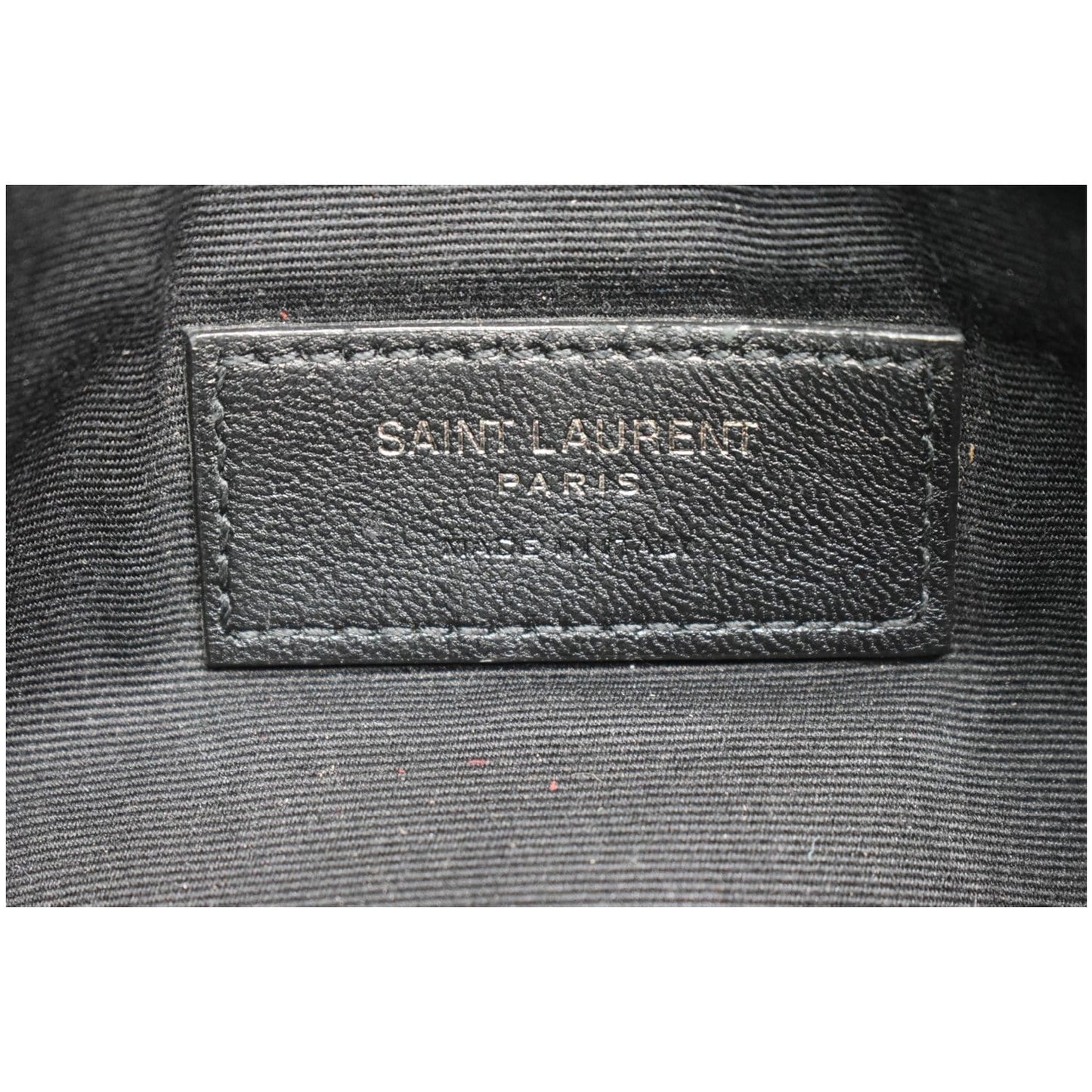 YVES SAINT LAURENT Bill Pouch Grain De Poudre Black
