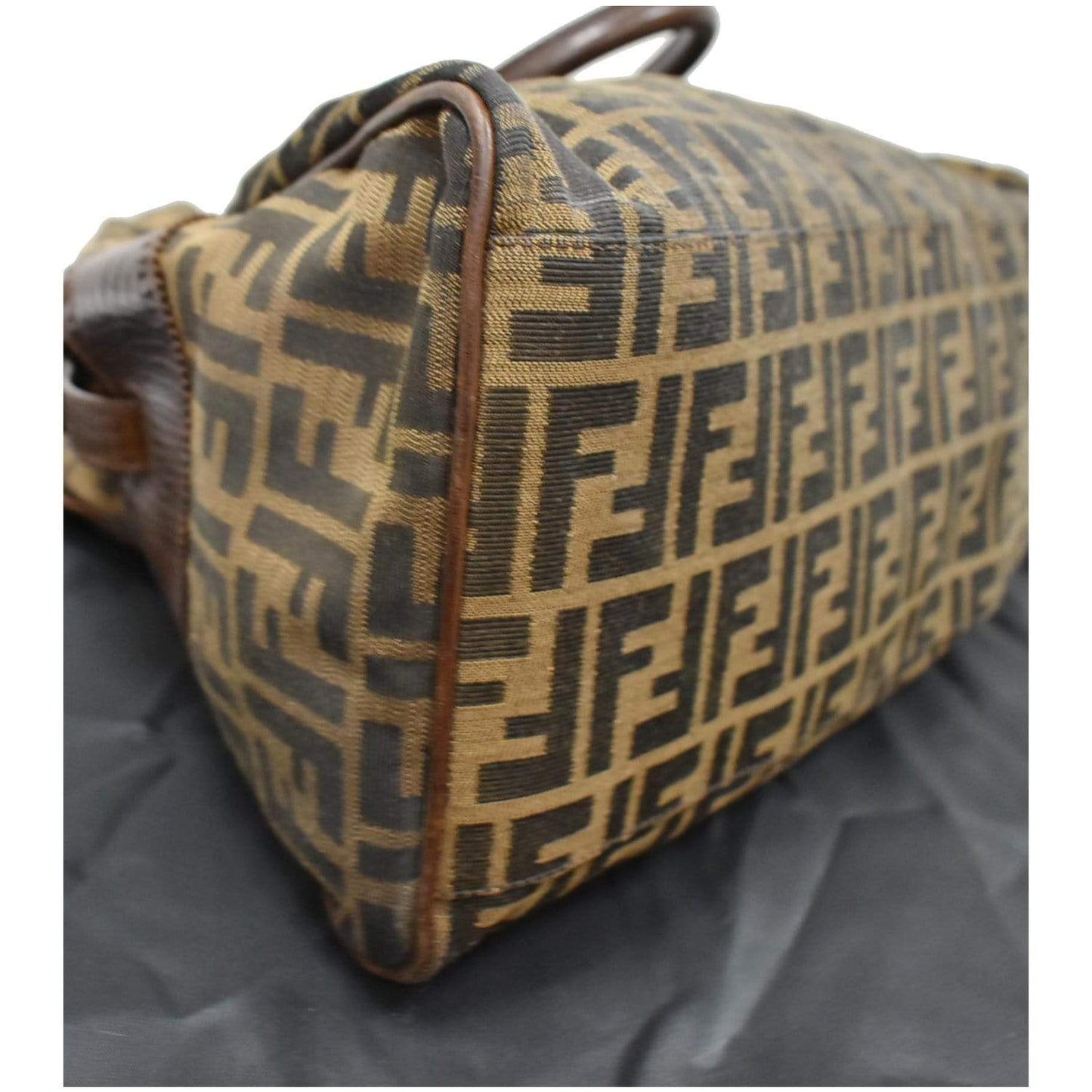 FENDI De Jour Large Zucca Tobacco Canvas Large Tote Bag Brown 8BN158