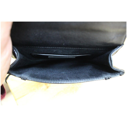 YVES SAINT LAURENT Opium 2 Studded Leather Tassel Bag Black