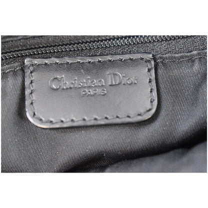 CHRISTIAN DIOR Saddle Oblique Jacquard Shoulder Bag Black