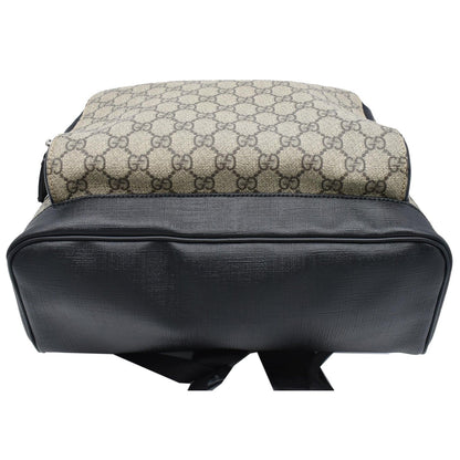 GUCCI GG Monogram Supreme Backpack Bag Beige 406370