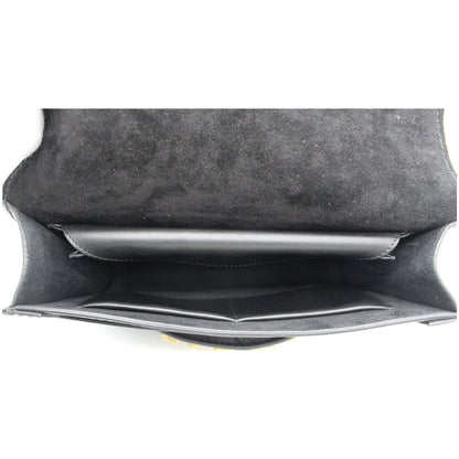 Christian Dior J'Adior Medium Calfskin Leather Flap Shoulder Bag Black