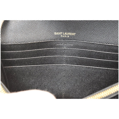YVES SAINT LAURENT Large Grain De Poudre Wallet Black