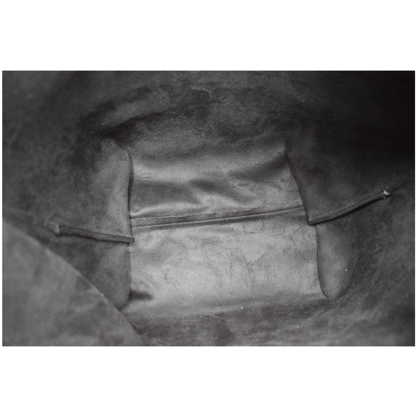 YVES SAINT LAURENT Teddy Lambskin Leather Bucket Shoulder Bag Red