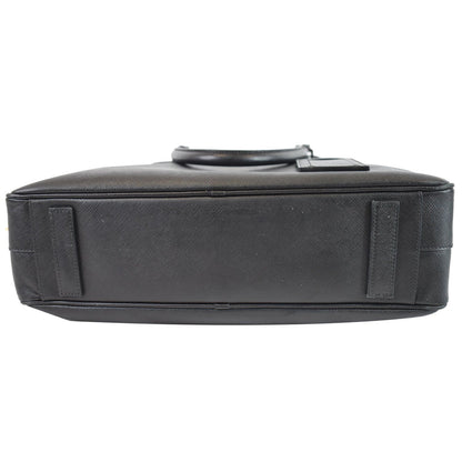 PRADA Saffiano Leather Briefcase Bag Black