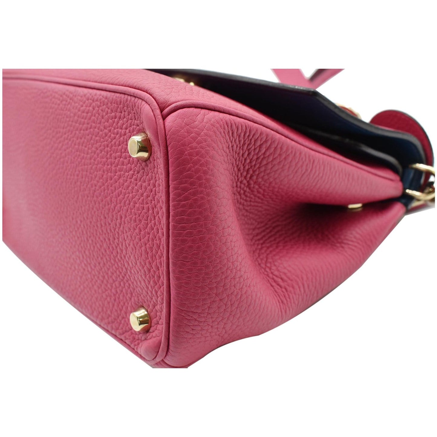 CHRISTIAN DIOR Be Dior Leather Flap Shoulder Bag Pink