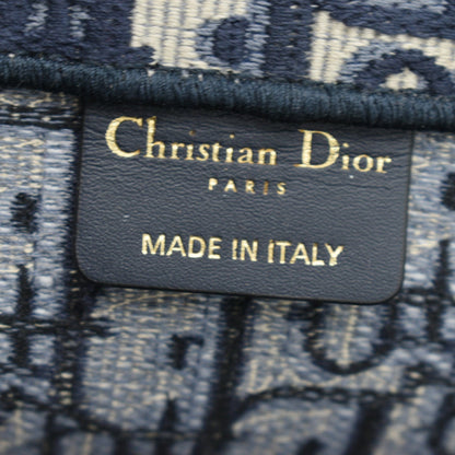 CHRISTIAN DIOR Large Book Oblique Embroidered Canvas Tote Bag