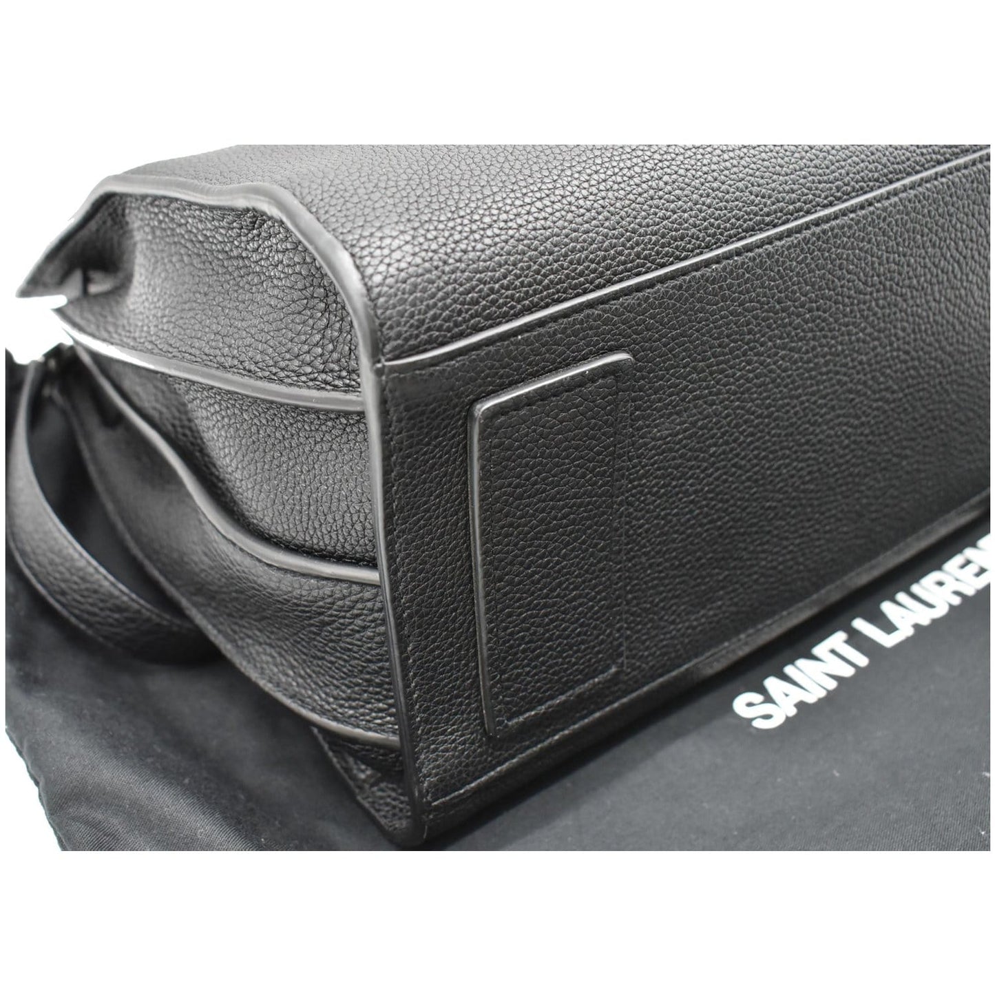 YVES SAINT LAURENT Sac de Jour Small Grained Leather Shoulder Bag Black