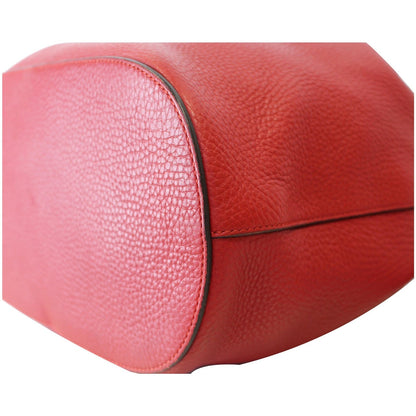 GUCCI Lady Tassel Bucket Leather Shoulder Bag Red 354472