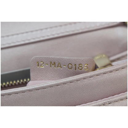 CHRISTIAN DIOR Miss Dior Promenade Wallet on Chain Crossbody Bag Light Pink