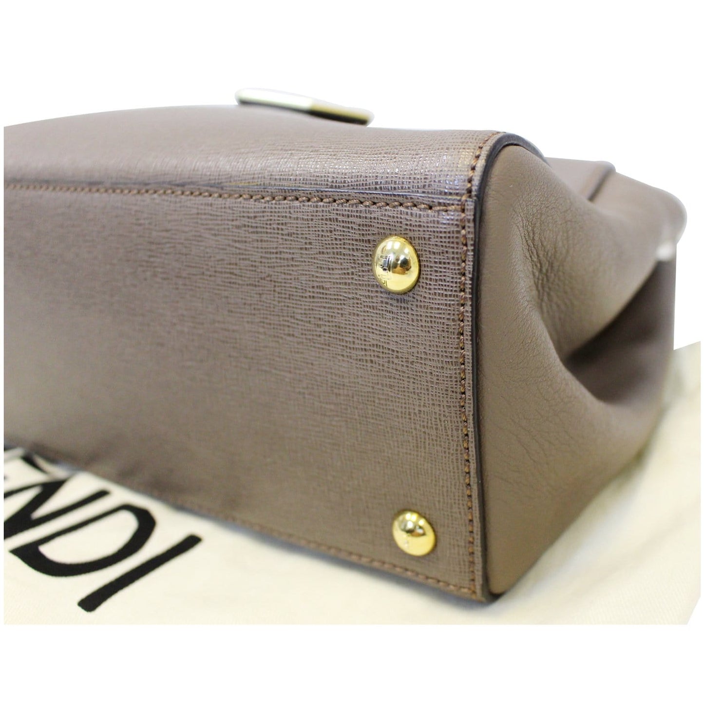 FENDI Roma Petite 2 Jours Leather Shoulder Handbag