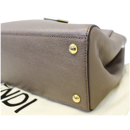 FENDI Roma Petite 2 Jours Leather Shoulder Handbag