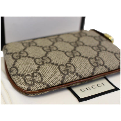GUCCI GG Supreme Monogram Key Case Beige