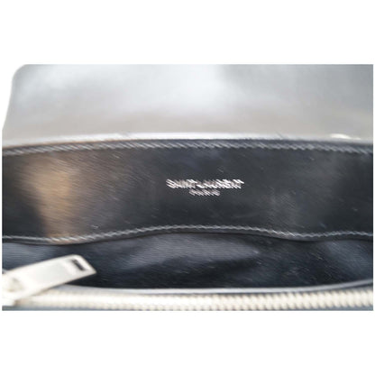 SAINT LAURENT Matelasse Loulou Monogram Calfskin Shoulder Bag Black