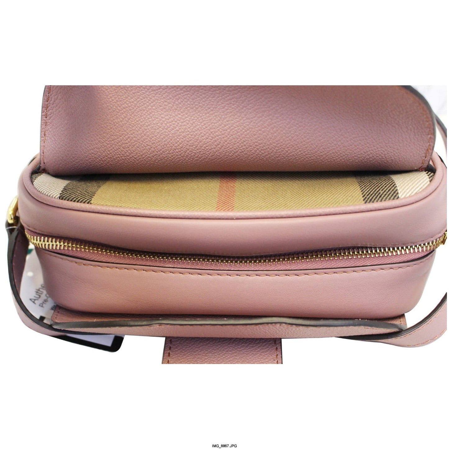 BURBERRY Medley Small Buckle Crossbody Bag Light Pink